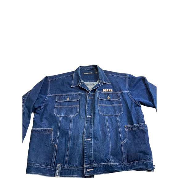 Vintage Pelle Pelle Jean Jacket 90s Y2k Marc Buchanan Coat - Picture 3 of 6